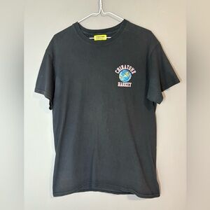 Men's Chinatown Market Black Globe Basketball Shirt M Rare 2 Sided Logo Cotton